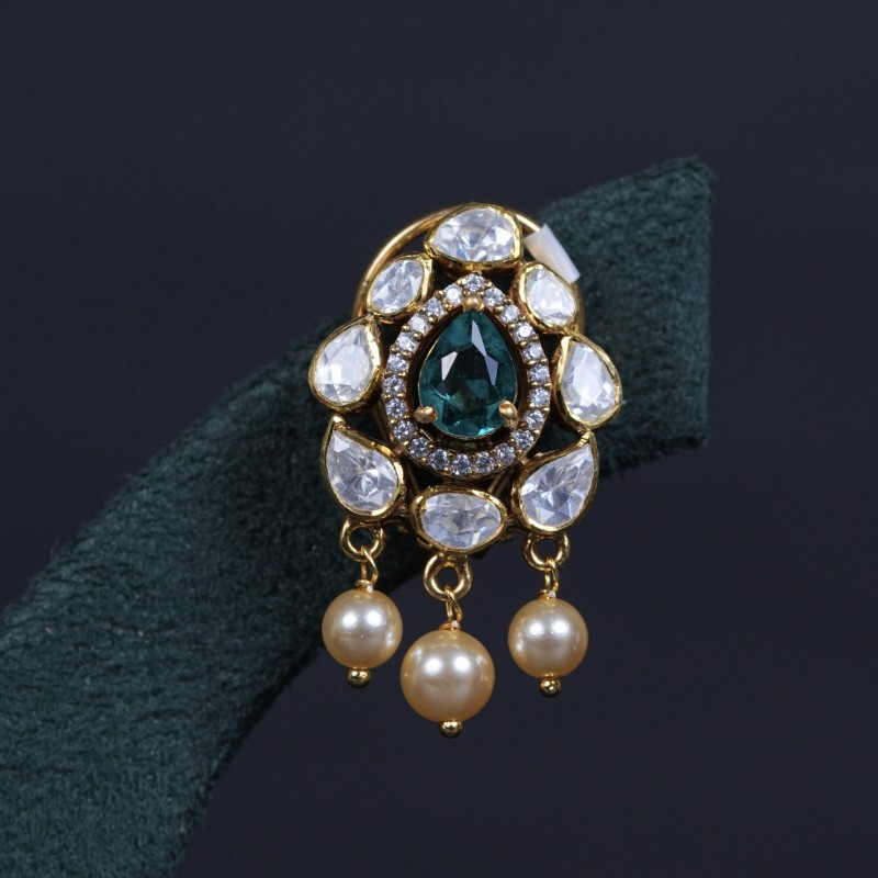 Moissanite Swaroski Perl earstuds