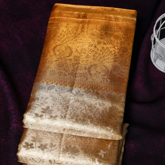 Golden Amber Grand Zari Saree