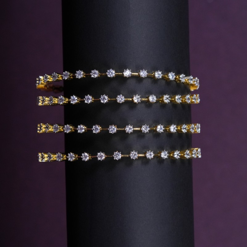 Classic American Diamond Tennis Bangles