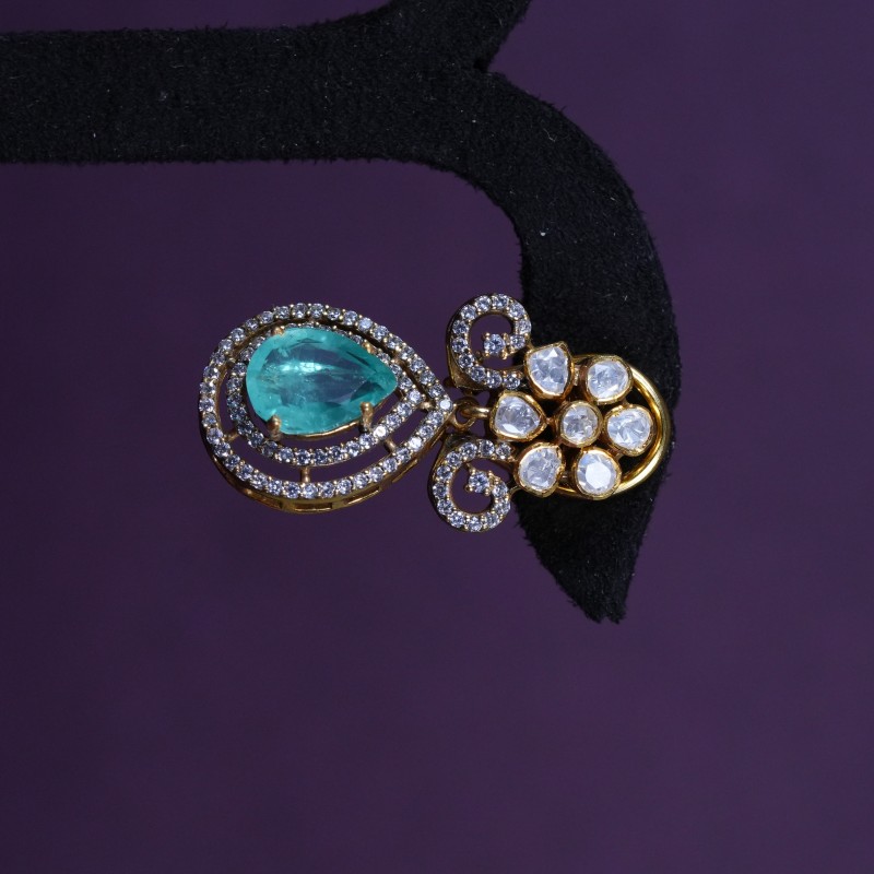 Emerald Moissanite Earrings