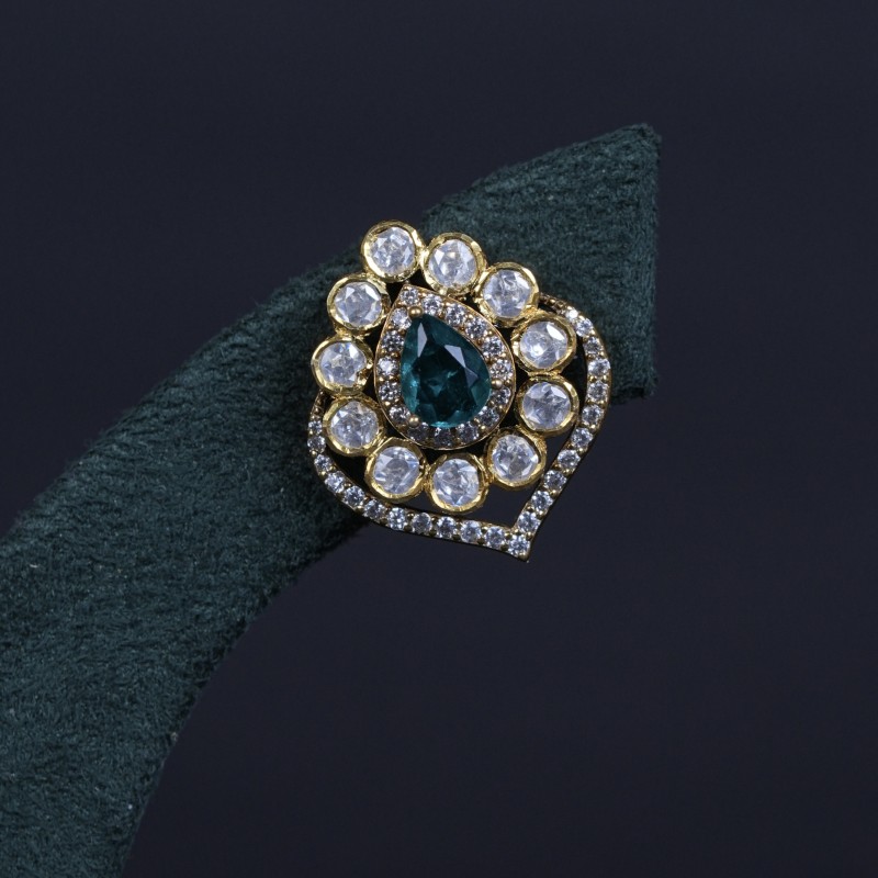 Emerald Moissanite Ear Studs