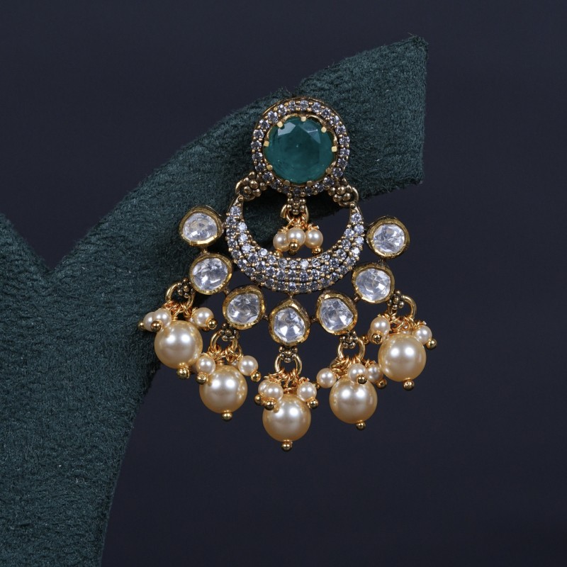 Moissanite Chambali Style Earrings